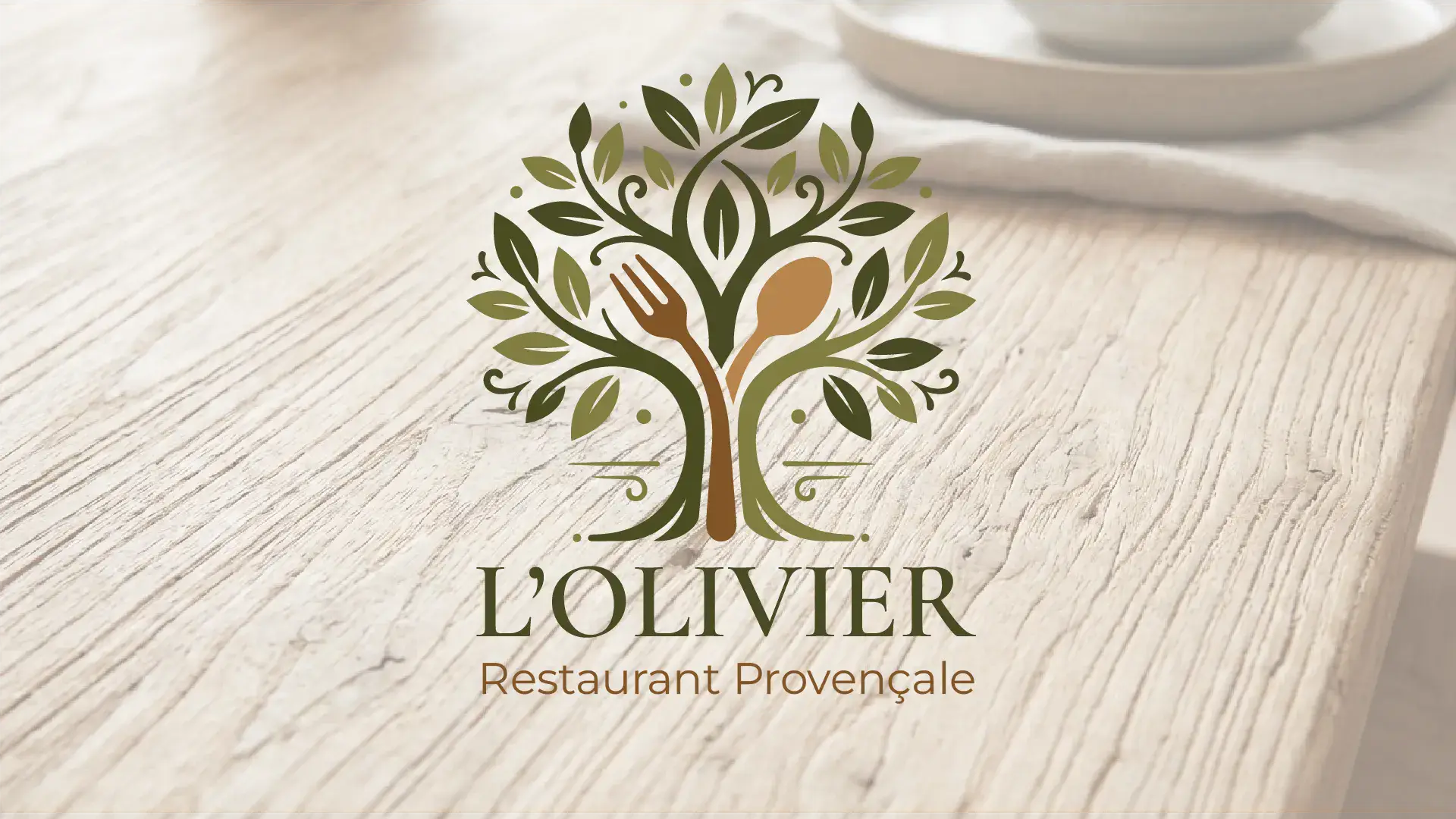 L'Olivier : identité visuelle créée par OP Studio